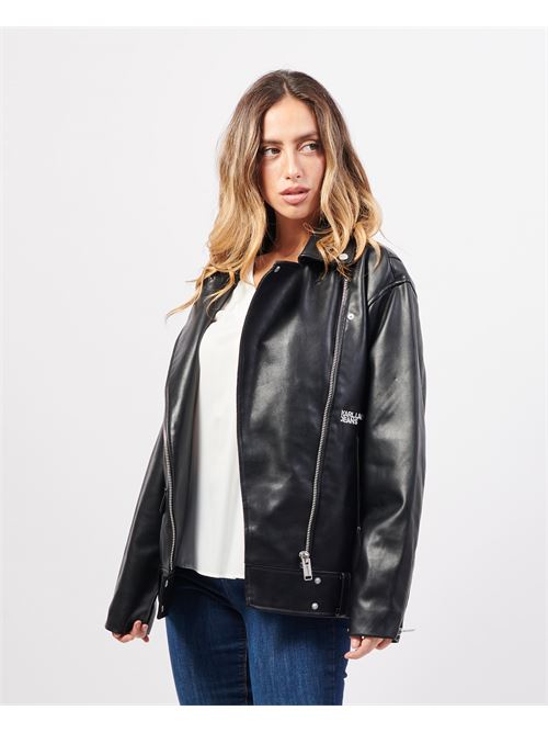 Karl Lagerfeld leather jacket with side zip KARL LAGERFELD | 245J1405J101